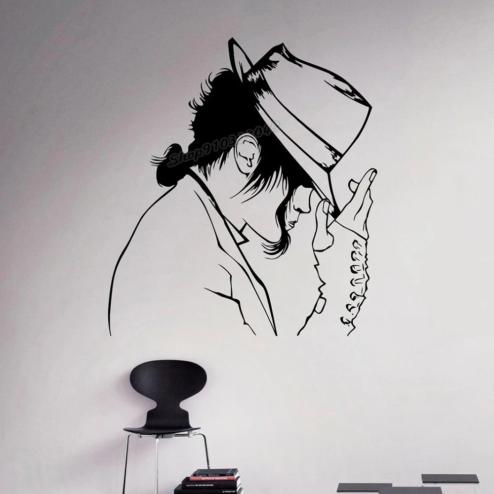 Home Decor Y2K - Música decalque da parede michael jackson