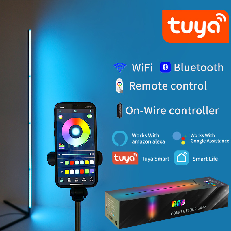 Home Decor Free App - Luminária de Chão LED RGBIC Tuya