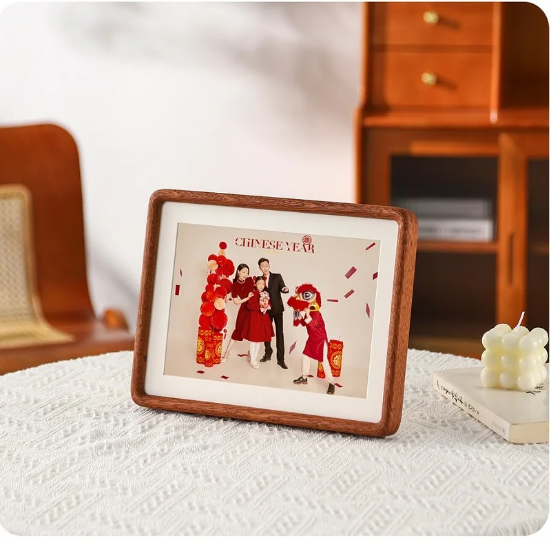 Bamboo Photo Frame - Elegante moldura de canto em madeira