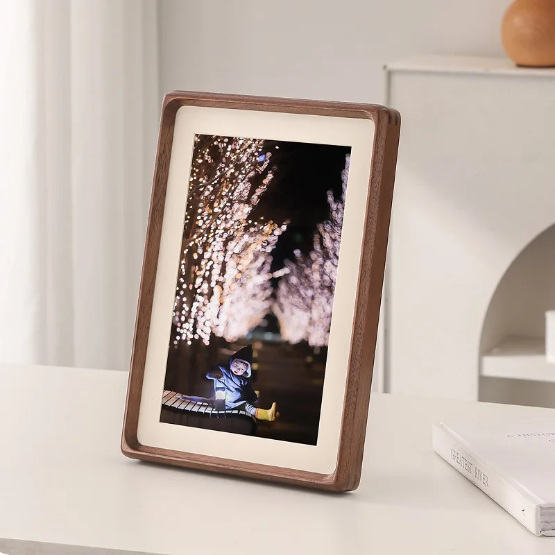Bamboo Photo Frame - Moldura de madeira maciça, com cantos