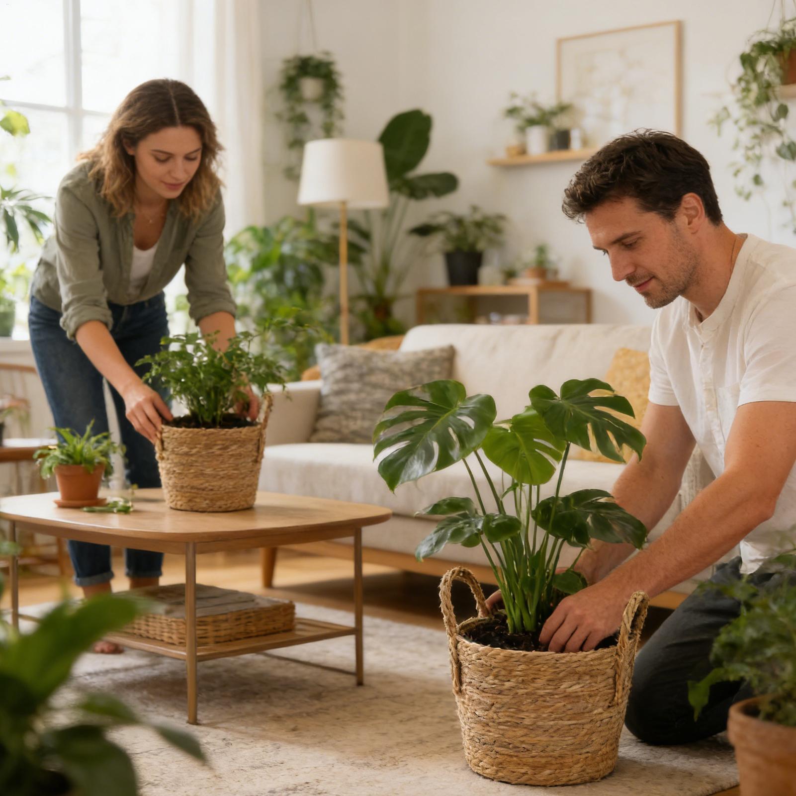 Cesto de Palha para Plantas, V - Rattan Plant Basket avaliação e preço