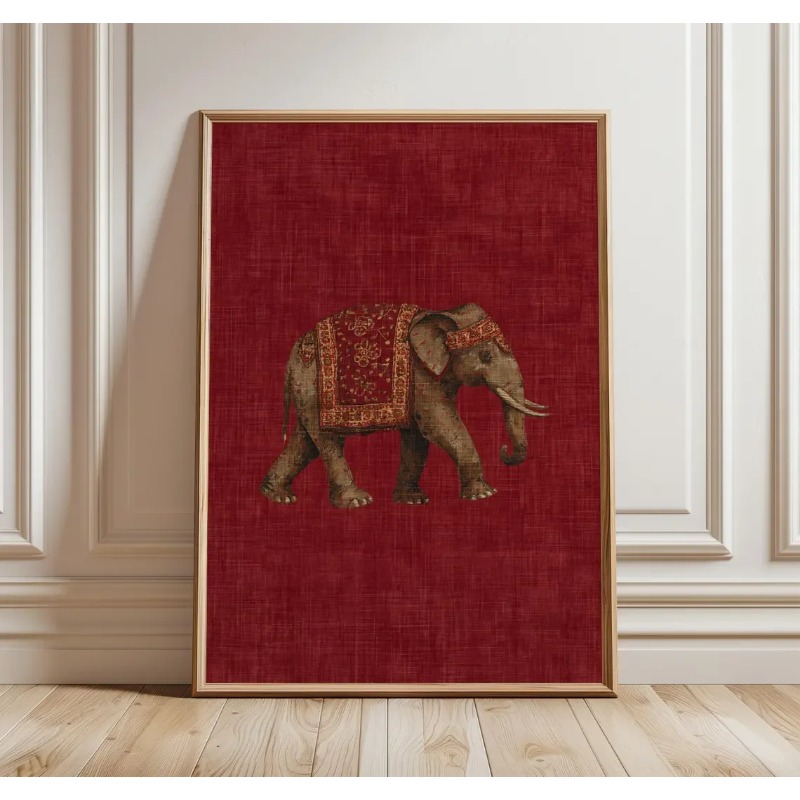 Estampa de Elefante Indiano, A - Home Decor Indonesia avaliação e preço