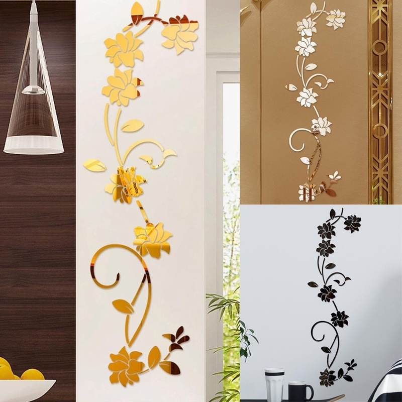 3d diy flor em forma de acríli - Home Decor Y2K avaliação e preço